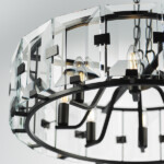 в наличии 713287 Люстра NOVARA 8x40W E14 ЧЕРНЫЙ МАТОВЫЙ - купить в интернет-магазине Светильники Торг