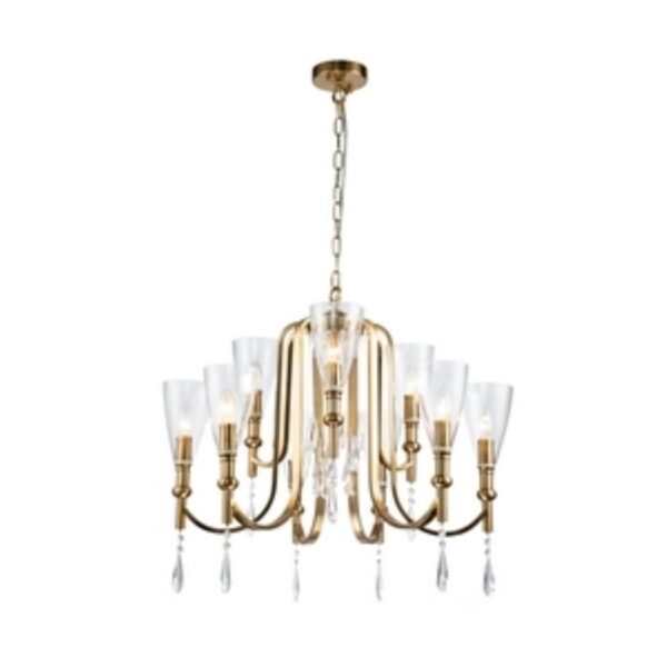 2968-9P, подвесная люстра, D700xH570/1570, 9xE14x40W, excluded