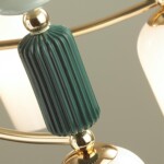 4861/5C CLASSIC ODL_EX21 129 золото/разноцветн./керамика/стекло Люстра потолочная E14 5*40W CANDY — изображение 6