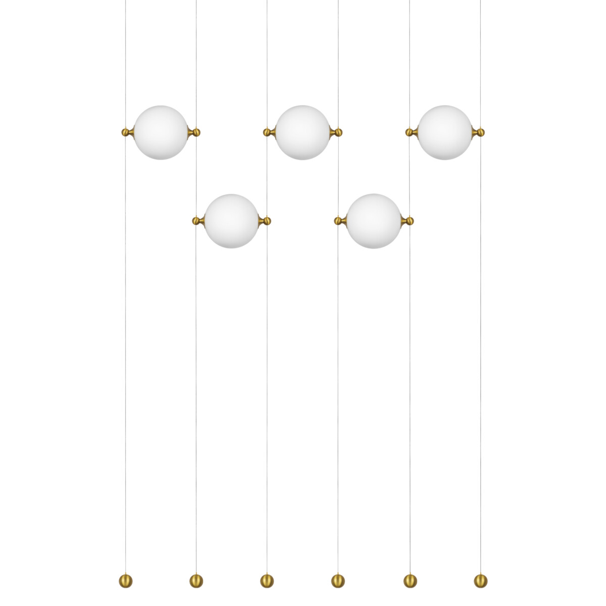 в наличии 815501 Люстра DAFNE LED 5x8.5W ЛАТУНЬ 3000K - купить в интернет-магазине Светильники Торг