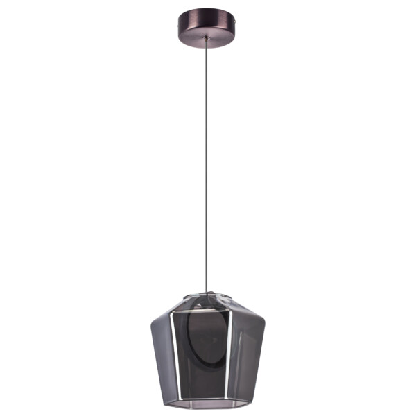 в наличии 796118 Люстра CARAMELLO LED 6W 110LM КОФЕЙНЫЙ/ПЕПЕЛЬНЫЙ 3000K - купить в интернет-магазине Светильники Торг