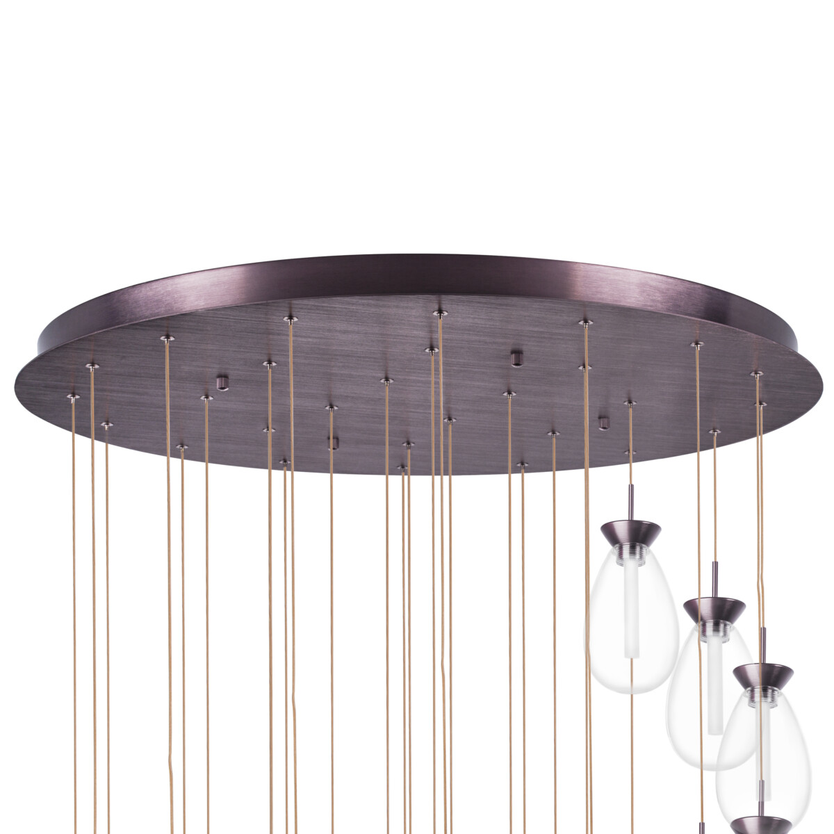 в наличии 805289 Люстра COLORE LED 28х4W 5600LM КОФЕЙНЫЙ/МУЛЬТИКОЛОР 3000K - купить в интернет-магазине Светильники Торг