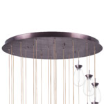 в наличии 805289 Люстра COLORE LED 28х4W 5600LM КОФЕЙНЫЙ/МУЛЬТИКОЛОР 3000K - купить в интернет-магазине Светильники Торг