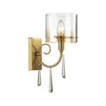 4886/1W HALL ODL_EX23 153 бронзовый/янтарн./металл/стекло Бра E14 1*40W NICOLE — изображение 3