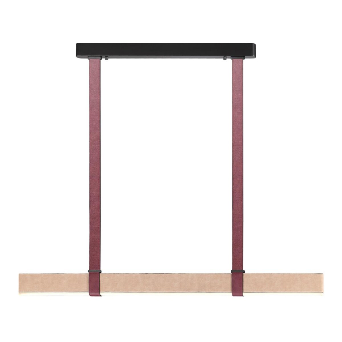 6630/36L HIGHTECH ODL24 000 металл/эко-кожа/ткань/акрил черный/бордовый/бежевый Подвесной светильник IP20 LED 36W 3000K 220V VINCENT — изображение 3