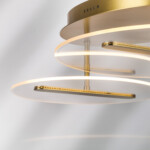 в наличии 738053 Люстра ACRILE 33W LED 2691LM 120G ЗОЛОТО 3000K - купить в интернет-магазине Светильники Торг