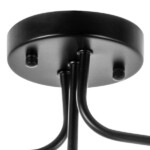 в наличии 815557 Люстра CROCO 5х5W (led) G9 ЧЕРНЫЙ МАТОВЫЙ/БЕЛЫЙ - купить в интернет-магазине Светильники Торг