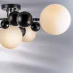 в наличии 815557 Люстра CROCO 5х5W (led) G9 ЧЕРНЫЙ МАТОВЫЙ/БЕЛЫЙ - купить в интернет-магазине Светильники Торг