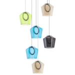 в наличии 796169 Люстра CARAMELLO LED 6х6W 700LM КОФЕЙНЫЙ/МУЛЬТИКОЛОР 3000K - купить в интернет-магазине Светильники Торг