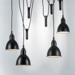 в наличии 761057 Люстра ACROBATA 5х40W E14 ЧЕРНЫЙ - купить в интернет-магазине Светильники Торг