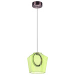 в наличии 796114 Люстра CARAMELLO LED 6W 110LM КОФЕЙНЫЙ/ЗЕЛЕНЫЙ 3000K - купить в интернет-магазине Светильники Торг