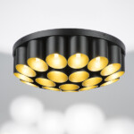 в наличии 720227 Люстра SIENA 22х40W G9 ЧЕРНЫЙ/ЗОЛОТО - купить в интернет-магазине Светильники Торг