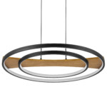 в наличии 723227 Люстра LODI LED 43W 3440LM ЕРНЫЙ/ДЕРЕВО 3000K - купить в интернет-магазине Светильники Торг