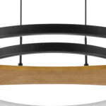 в наличии 723227 Люстра LODI LED 43W 3440LM ЕРНЫЙ/ДЕРЕВО 3000K - купить в интернет-магазине Светильники Торг