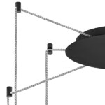 в наличии 757067 Люстра CONE 6х40W GU10 ЧЕРНЫЙ МАТОВ/ПРОЗРАЧНО-МАТОВЫЙ - купить в интернет-магазине Светильники Торг