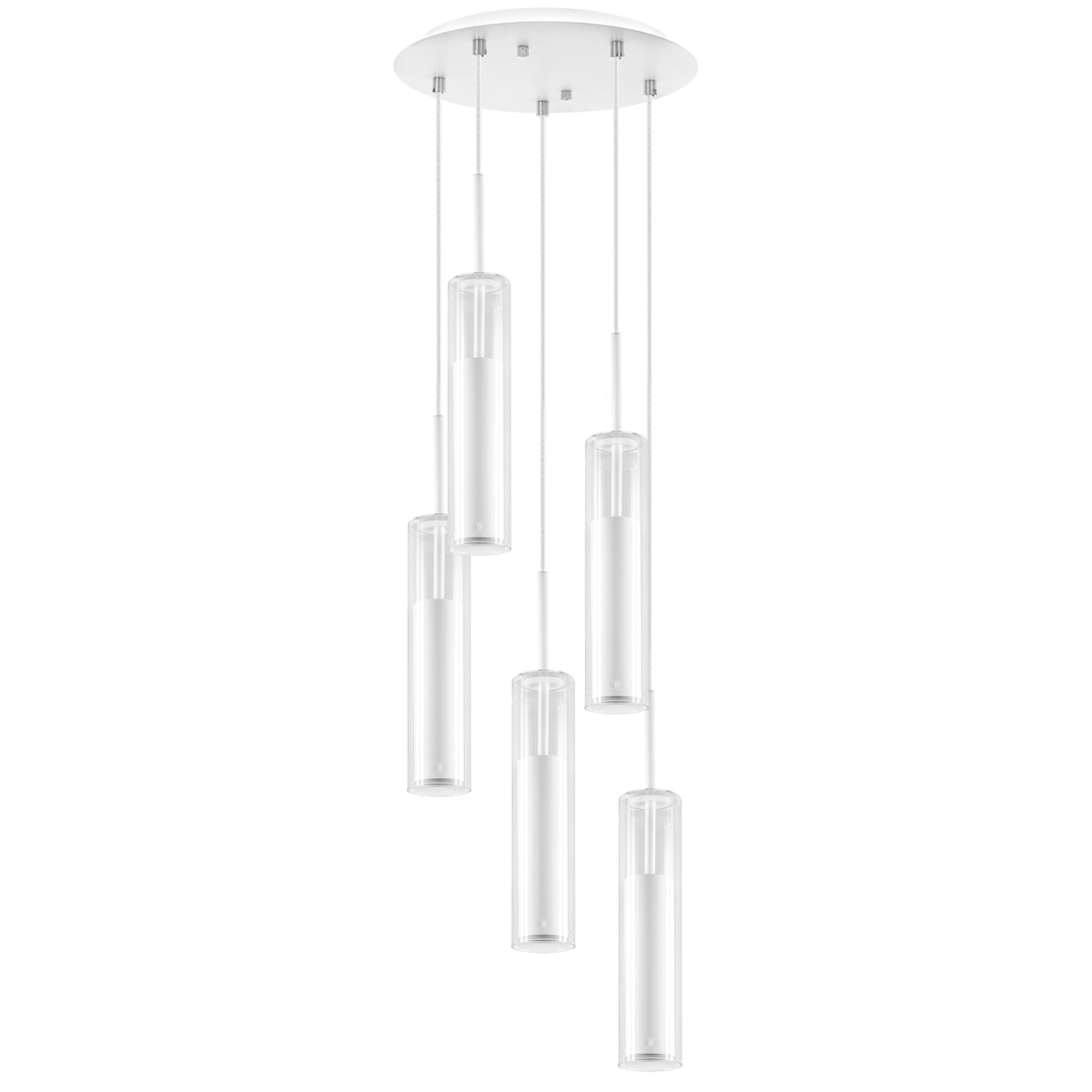 в наличии 756056 Люстра CILINO 5х40W GU10 БЕЛЫЙ МАТОВЫЙ - купить в интернет-магазине Светильники Торг