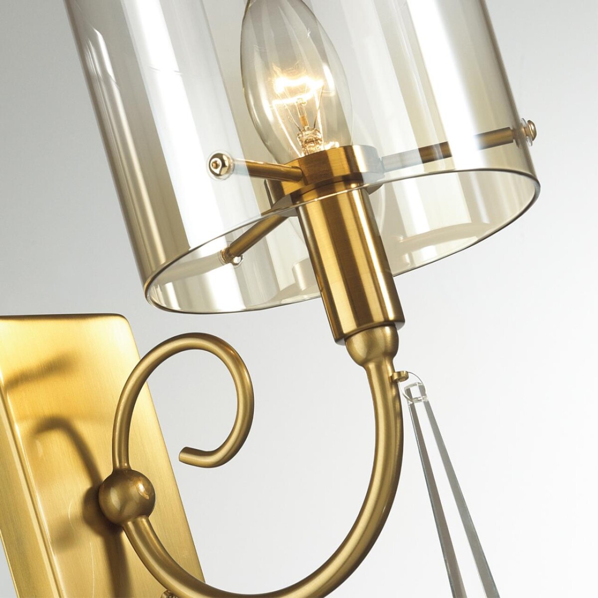 4886/1W HALL ODL_EX23 153 бронзовый/янтарн./металл/стекло Бра E14 1*40W NICOLE — изображение 5