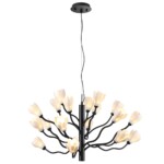 5090/18 MODERN ODL25 553 черный матовый/белый/фарфор Люстра G4 LED 18*5W GARDI — изображение 4