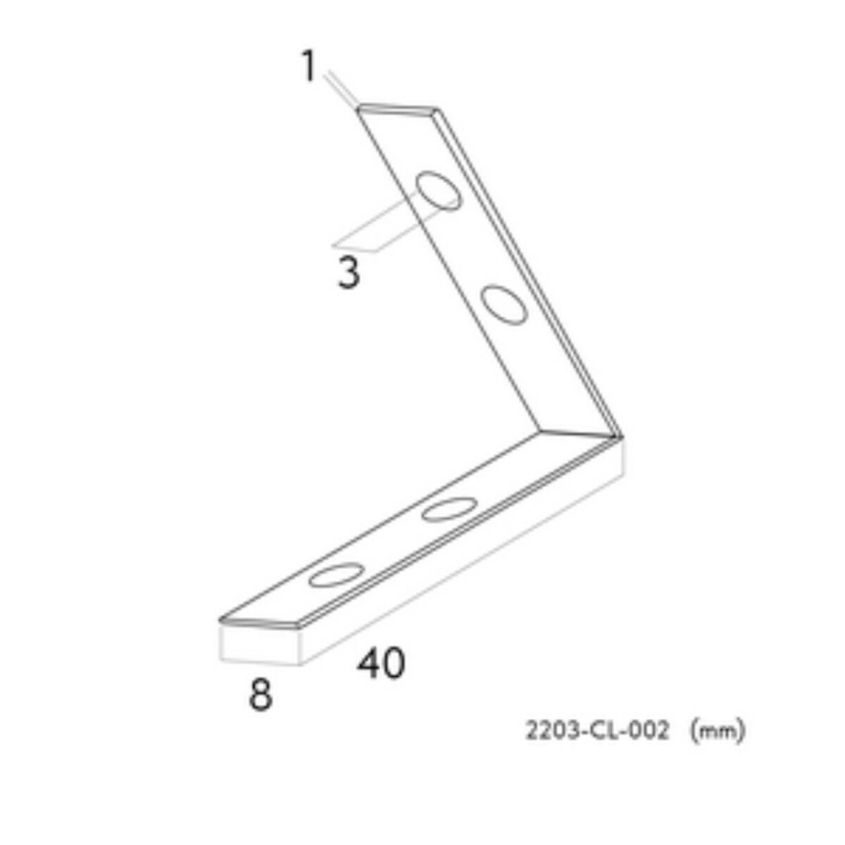 2203-CL-002, коннектор, 2*L40xW40xH8 — изображение 1
