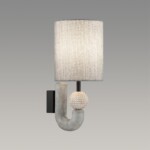 5410/1WA MODERN ODL_EX23 115 черный матов./серый металл/полирезин/ткань Бра E14 1*40W BAGEL — изображение 4