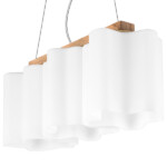 802135 Подвес NUBI LEGNO 3х40W E27 СВЕТЛОЕ ДЕРЕВО/БЕЛЫЙ — изображение 6