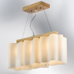 802135 Подвес NUBI LEGNO 3х40W E27 СВЕТЛОЕ ДЕРЕВО/БЕЛЫЙ — изображение 2