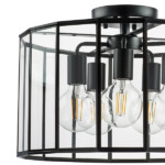 в наличии 798257 Люстра GENNI 5х40W E27 ЧЕРНЫЙ МАТОВЫЙ/ПРОЗРАЧНЫЙ - купить в интернет-магазине Светильники Торг