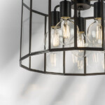 в наличии 798257 Люстра GENNI 5х40W E27 ЧЕРНЫЙ МАТОВЫЙ/ПРОЗРАЧНЫЙ - купить в интернет-магазине Светильники Торг