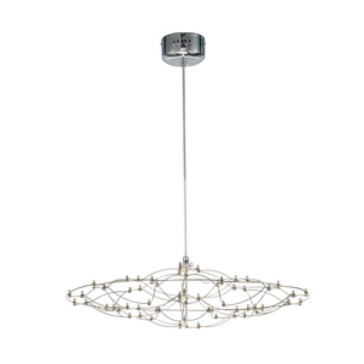 4305-6P, подвесная люстра, D585xH190/2190, LEDx23W, 5300LM, 3000K/4500K/6000K, included, remote control — изображение 1