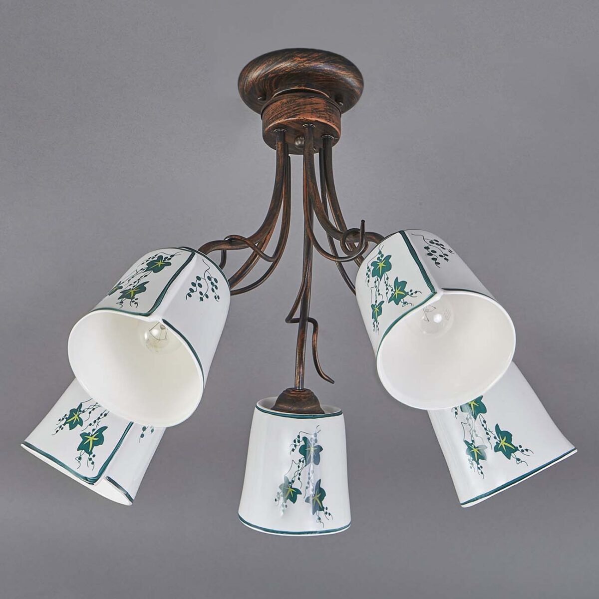 Escada Albero 168/5PL E14*40W Black brush gold — изображение 2