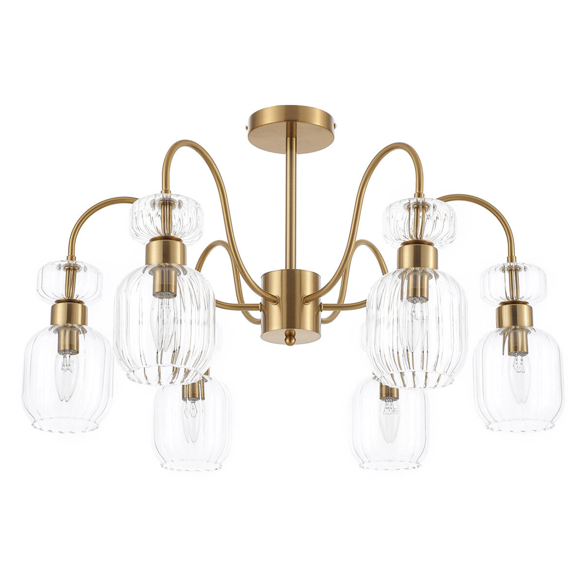 в наличии Escada 1141/6PL E14*60W Antigue copper/Clear - купить в интернет-магазине Светильники Торг
