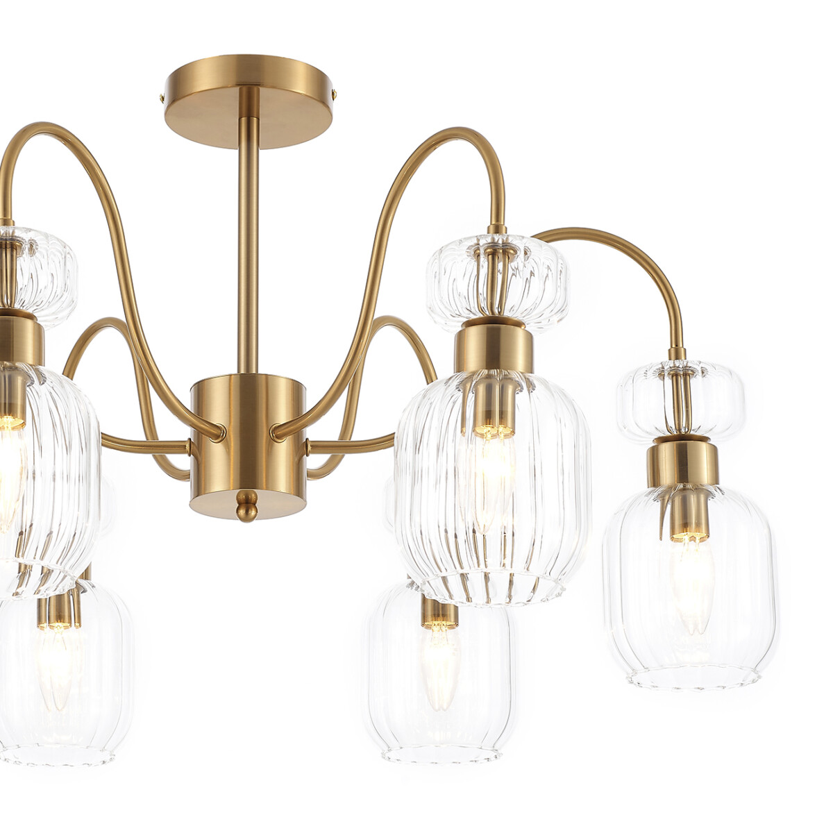 в наличии Escada 1141/6PL E14*60W Antigue copper/Clear - купить в интернет-магазине Светильники Торг