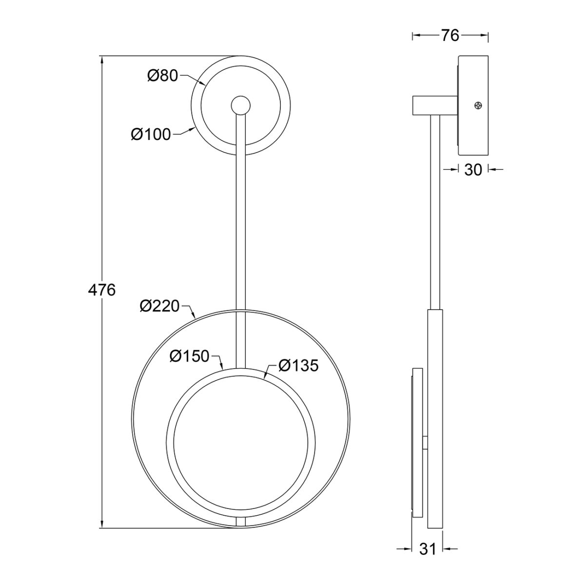 Escada 10206/SG LED*7W White/Gold — изображение 6