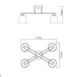 Escada 1101/4PL E27*60W Gold — изображение 6