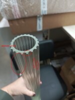 utsenka-SL6224.403.01 Светильник подвесной ST-Luce Черный/Прозрачный LED 1*8W 4000K БАМБУ — изображение 2