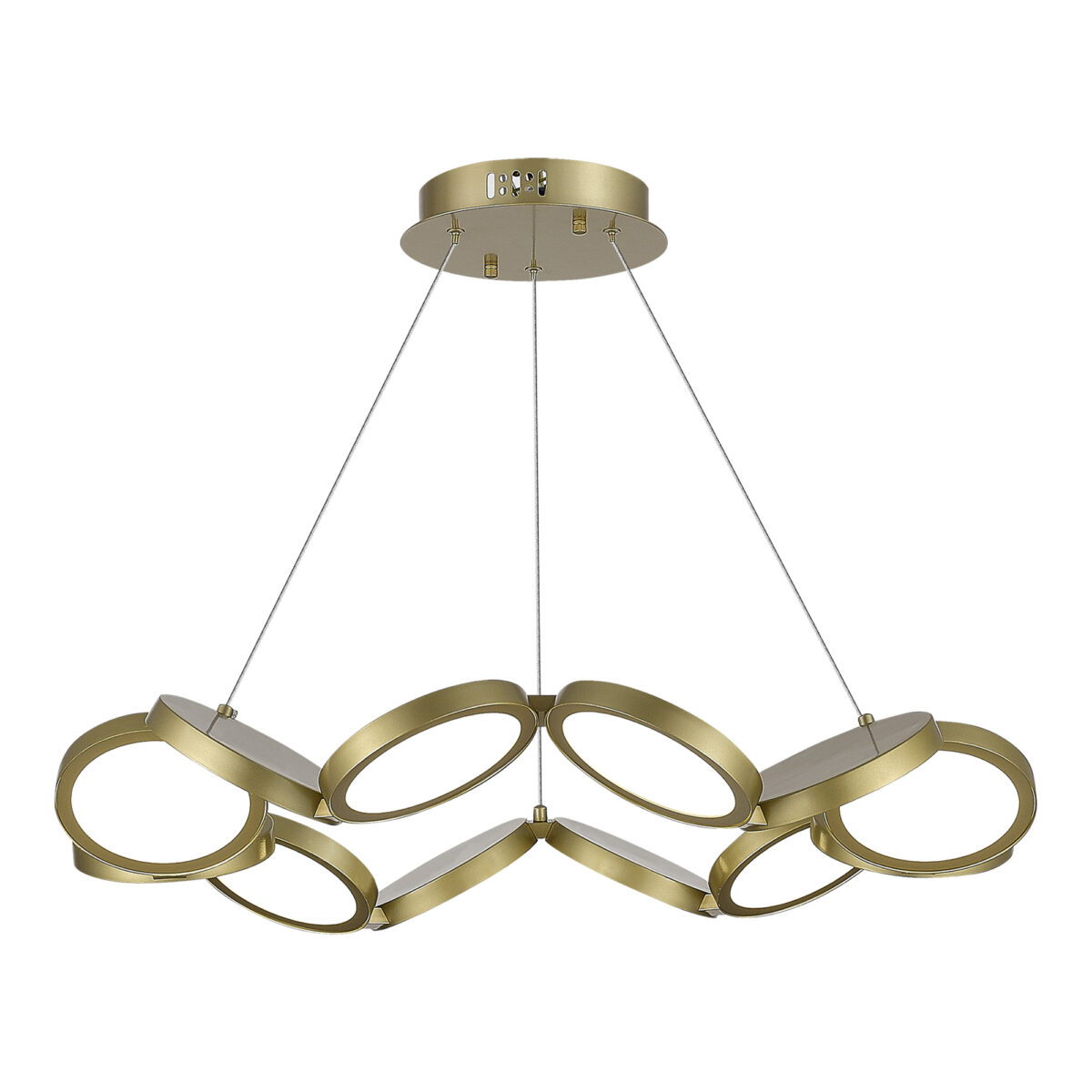 utsenka-SL6508.203.01 Светильник подвесной ST-Luce Матово Золотистый/Белый LED 1*60W 4000K РИО — изображение 1
