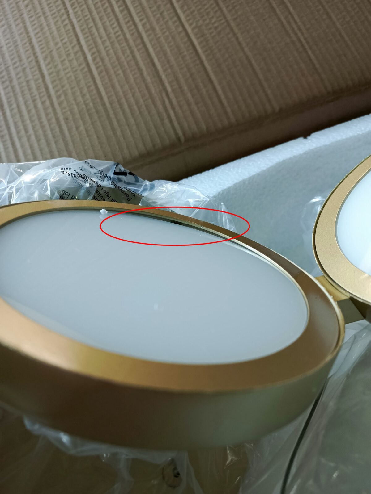 utsenka-SL6508.203.01 Светильник подвесной ST-Luce Матово Золотистый/Белый LED 1*60W 4000K РИО — изображение 2