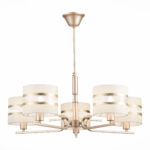 utsenka-SLE300203-05 Светильник потолочный Шампань/Белый, Золотистый E14 5*40W АЛЬМЕСО