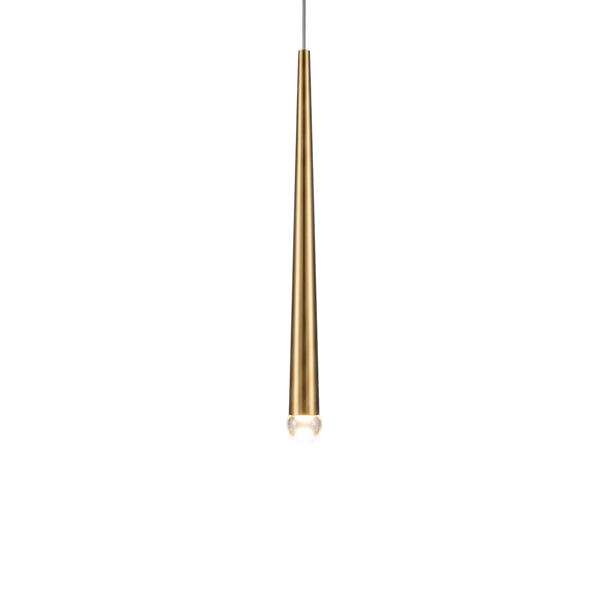807003-2 Подвес PUNTO MINI с декоративной насадкой (шар) (807003+807000-2) LED 4W 282LM 24G ЛАТУНЬ 3CCT 3000/4000/6000K — изображение 2