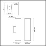 3833/2WB HIGHTECH ODL20 445 золотистый/металл Настенный светильник E27, LED max 7W 220V DARIO — изображение 2