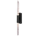 5459/5WL L-VISION ODL_EX26 041 черный глянцевый/прозрачн./металл/стекло Настенный светильник LED 5W (2*2.5W) 3000K 207Лм KOLOS — изображение 4