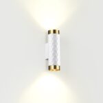 4286/2W HIGHTECH ODL22 000 белый/золотистый/металл Настенный светильник IP20 LED GU10 max 2*10W AD ASTRUM — изображение 4
