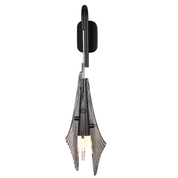5442/6WL L-VISION ODL_EX26 059 черный/дымчатый/металл/стекло/акрил Бра LED 6W 3000K 633Лм AFALINA