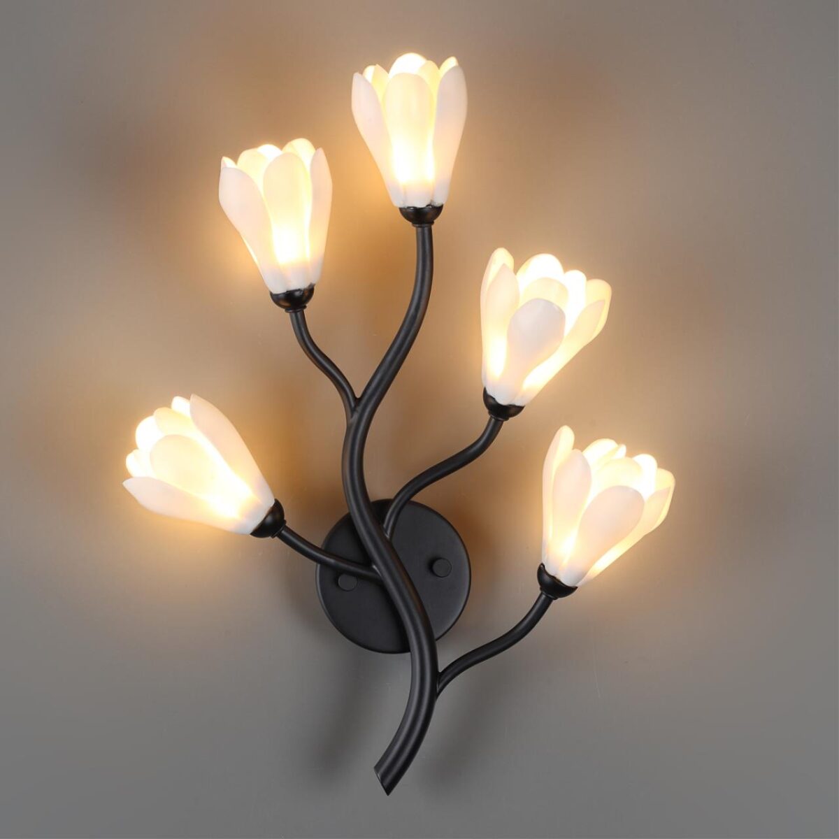 5090/5W MODERN ODL25 553 черный матовый/белый/фарфор Бра G4 LED 5*5W GARDI — изображение 5