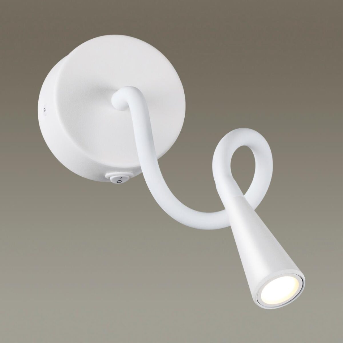 4255/3WL HIGHTECH ODL21 475 белый/металл Настен.светильник выкл на базе IP20 LED 3W 270Лм 3000K ODDS — изображение 4