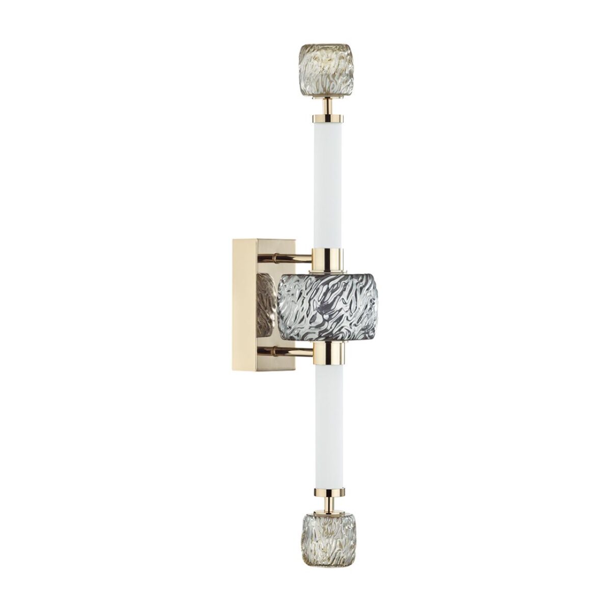 28d4a7a91f70d80cb6628c617b48342b 5426/28WL L-VISION ODL_EX24 000 золотой/белый/дымчатый/коньячный/металл/стекло/акрил Бра LED 28W 3000K KLIFF — изображение 1