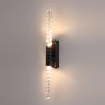 5459/5WL L-VISION ODL_EX26 041 черный глянцевый/прозрачн./металл/стекло Настенный светильник LED 5W (2*2.5W) 3000K 207Лм KOLOS — изображение 5