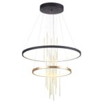 3901/63L L-VISION ODL20 521 золотистый/стекло/металл Подвесной светильник LED 4000K 63W 220V MONICA — изображение 4