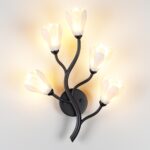 5090/5W MODERN ODL25 553 черный матовый/белый/фарфор Бра G4 LED 5*5W GARDI — изображение 4