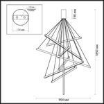 3860/96B L-VISION ODL20 309 черный/металл Подвесной светильник LED 3000K 96W 220V COMETA — изображение 2